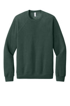 Front View of HthrForest BELLA+CANVAS Unisex Sponge Fleece Raglan Sweatshirt. BC3901