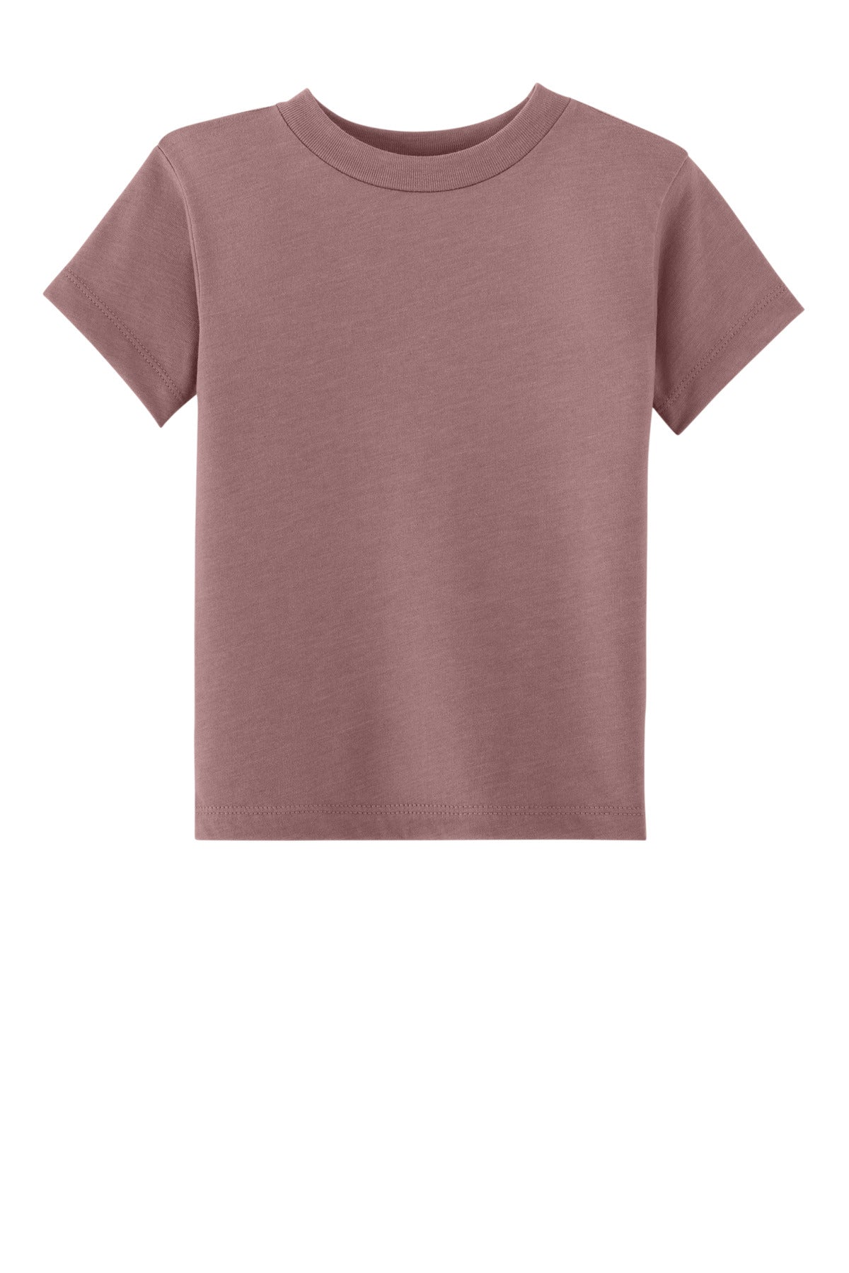 Front View of HthrMauve BELLA+CANVAS Toddler Short Sleeve Tee BC3001T