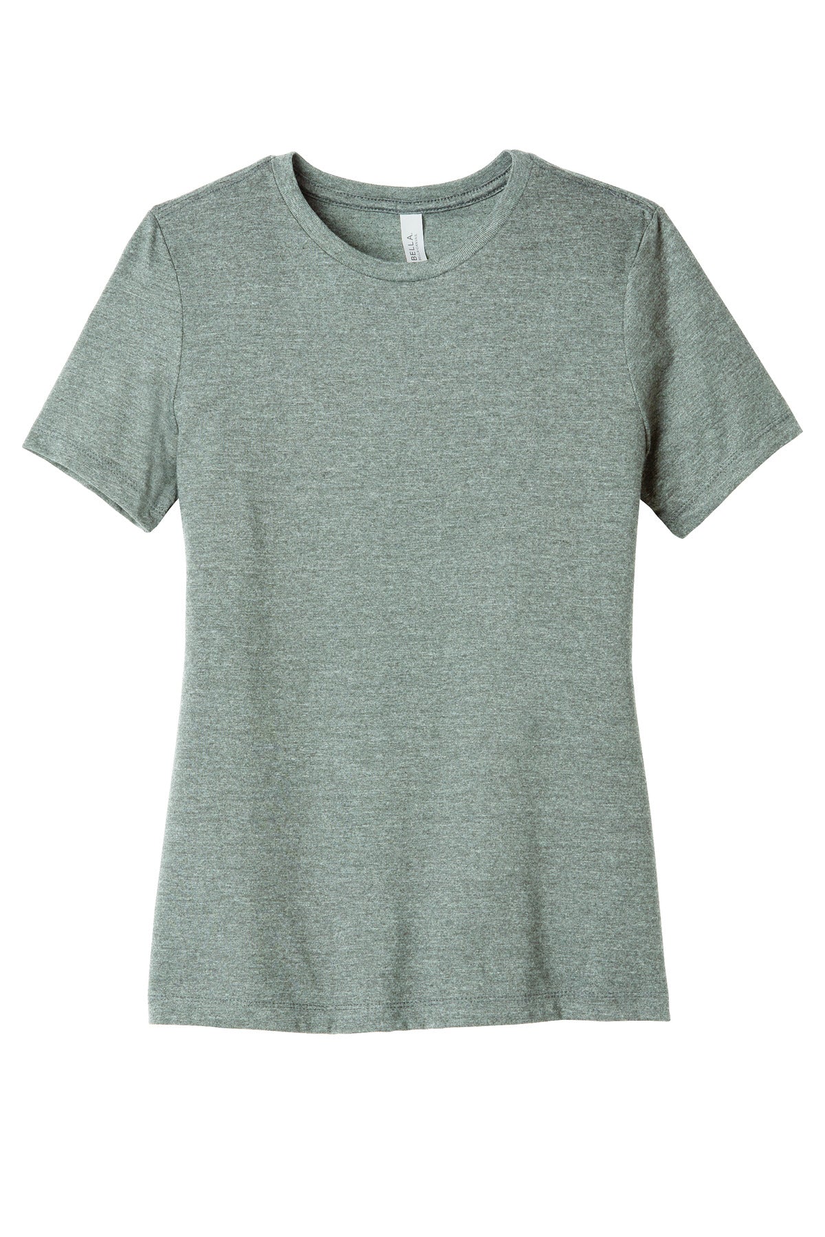 Front View of HthrSage BELLA+CANVAS Women's Relaxed CVC Tee BC6400CVC