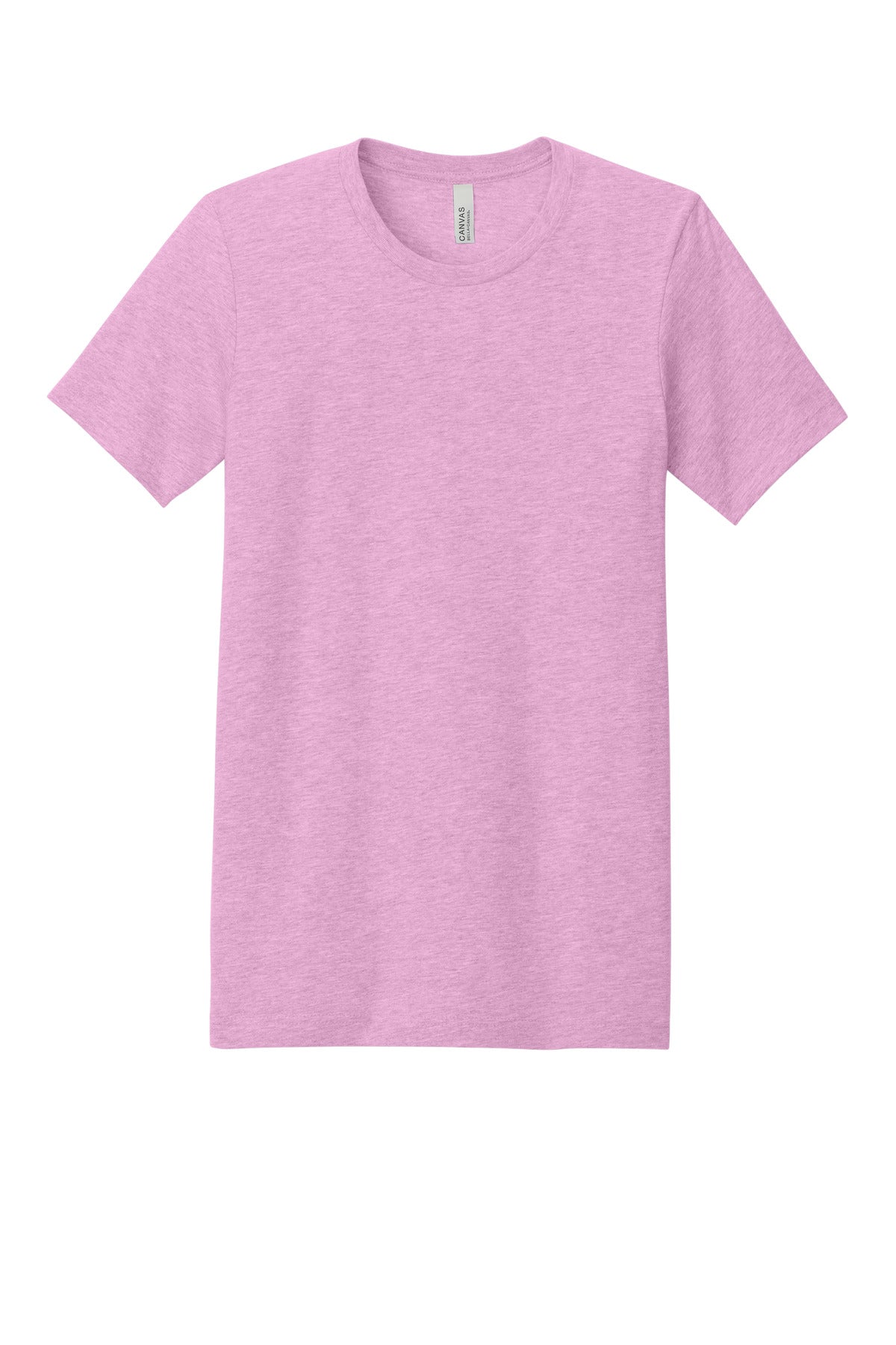 Front View of HtrBublGum BELLA+CANVAS Unisex Heather CVC Short Sleeve Tee. BC3001CVC