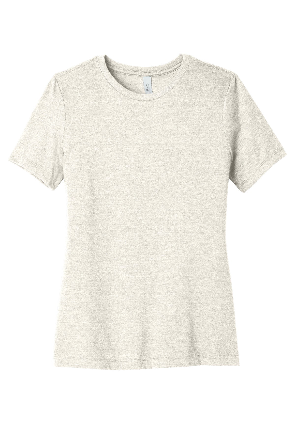 Front View of HtrNatural BELLA+CANVAS Women's Relaxed CVC Tee BC6400CVC