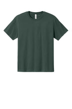 Front View of HunterGrn BELLA+CANVAS Unisex 7.5-Ounce Heavyweight Tee BC4610