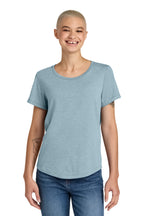 Front View of ILikeUBlue Allmade Women's Relaxed Tri-Blend Scoop Neck Tee AL2015