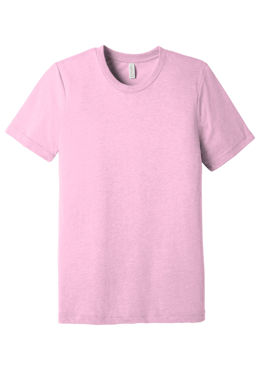 Front View of Lilac TB BELLA+CANVAS Unisex Triblend Short Sleeve Tee. BC3413