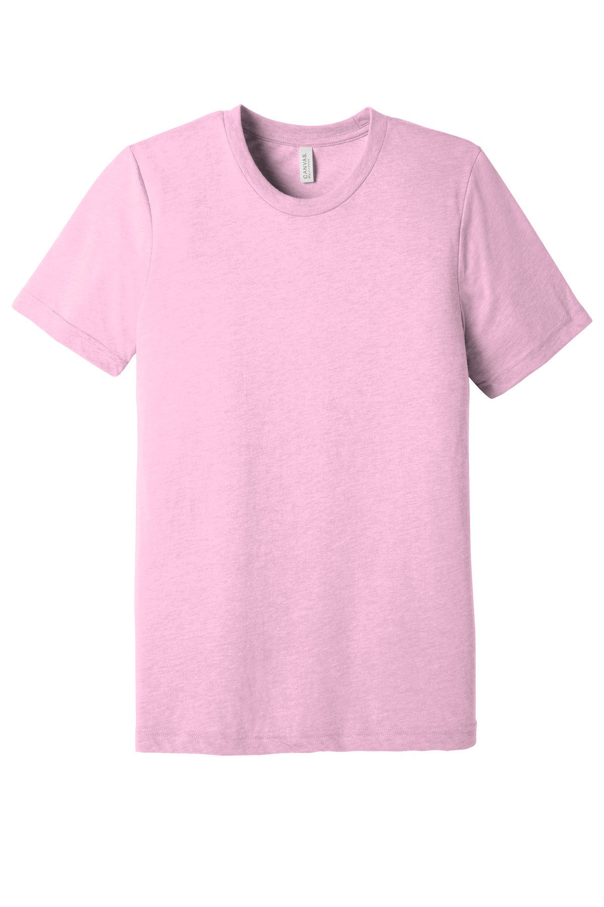 Front View of Lilac TB BELLA+CANVAS Unisex Triblend Short Sleeve Tee. BC3413