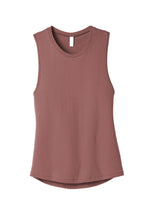 Front View of Mauve BELLA+CANVAS Women's Jersey Muscle Tank. BC6003