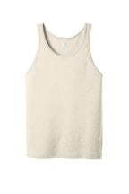 Front View of Natural BELLA+CANVAS Unisex Jersey Tank. BC3480