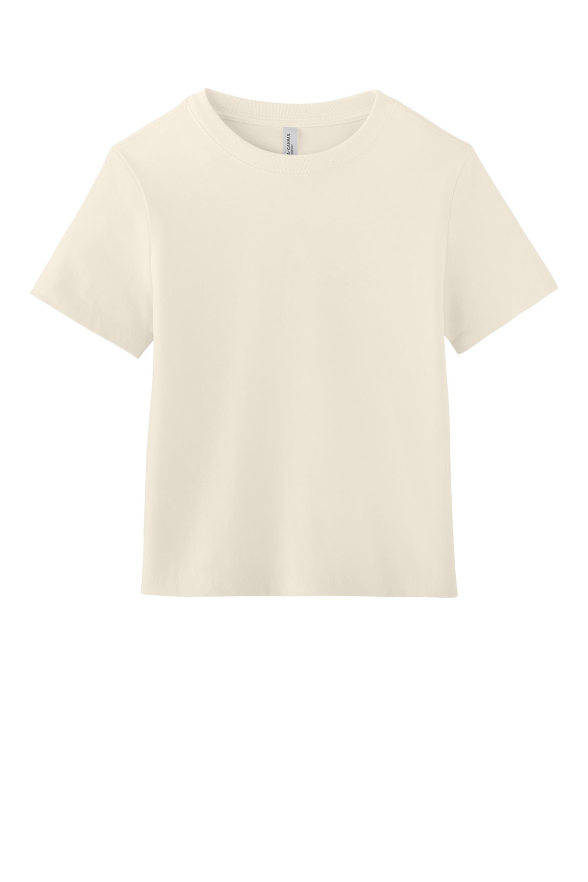 Front View of Natural BELLA+CANVAS Women's 6-Ounce Heavyweight Tee BC6110