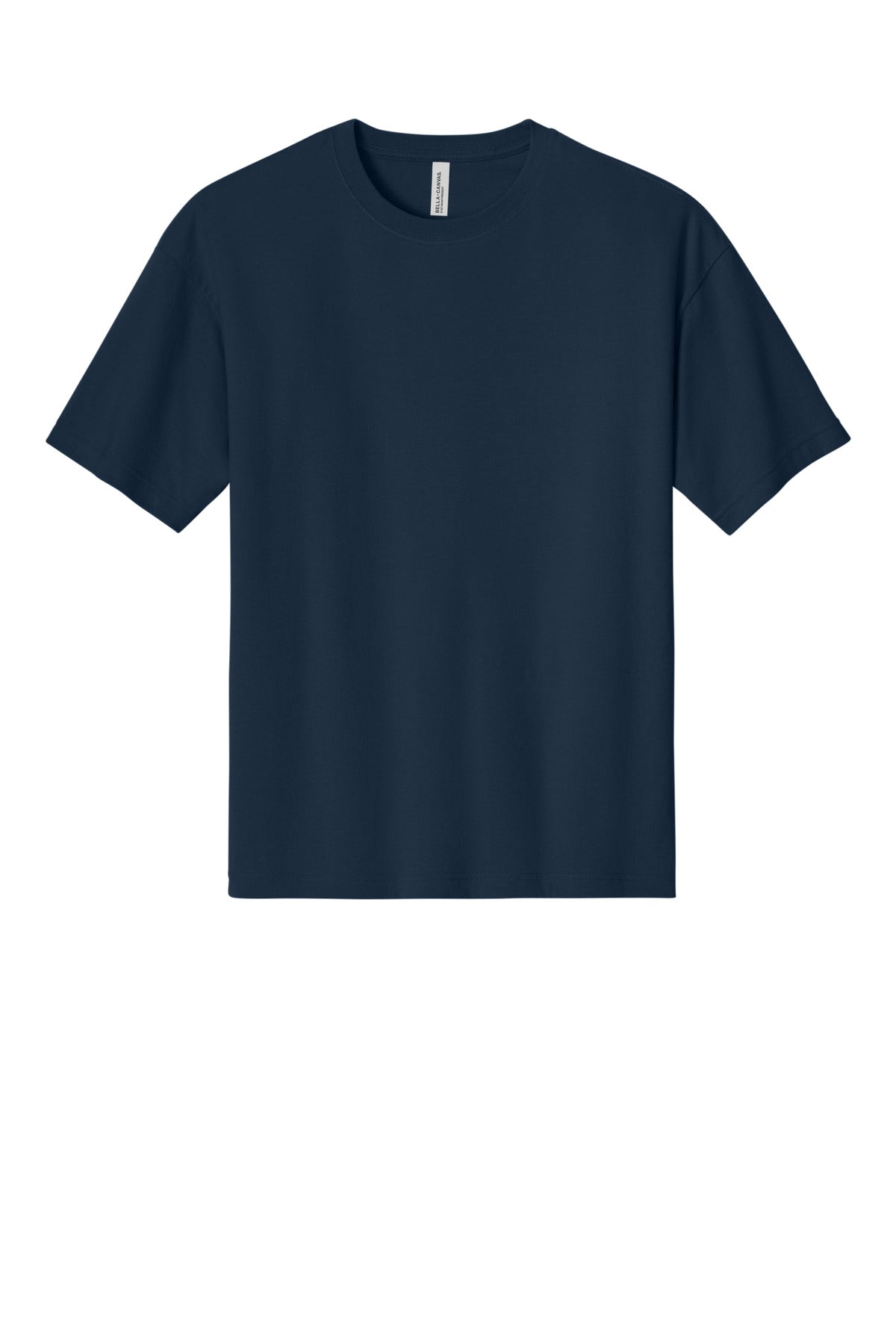 Front View of Navy BELLA+CANVAS Unisex 6-Ounce Heavyweight Tee BC3010