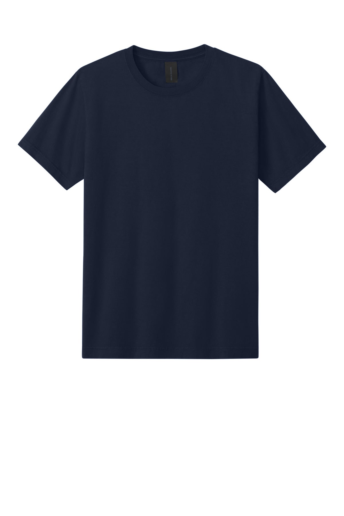 Front View of Navy BELLA+CANVAS Unisex Heavyweight Garment-Dyed Tee BC4810GD