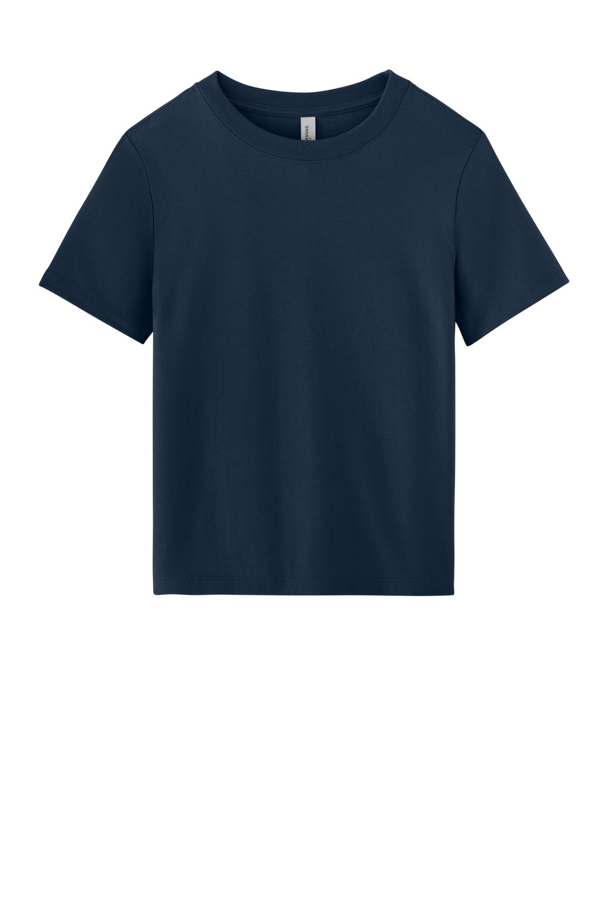 Front View of Navy BELLA+CANVAS Women's 6-Ounce Heavyweight Tee BC6110