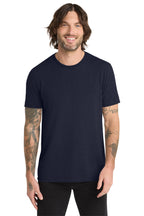 Front View of NghtSkyNvy Allmade Unisex Tri-Blend Tee AL2004