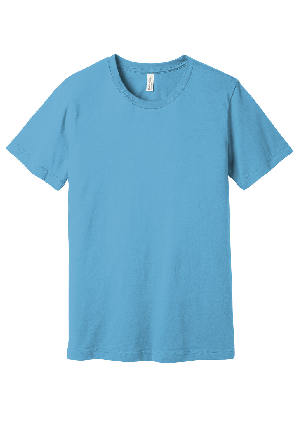 Front View of Ocean Blue BELLA+CANVAS Unisex Jersey Short Sleeve Tee. BC3001