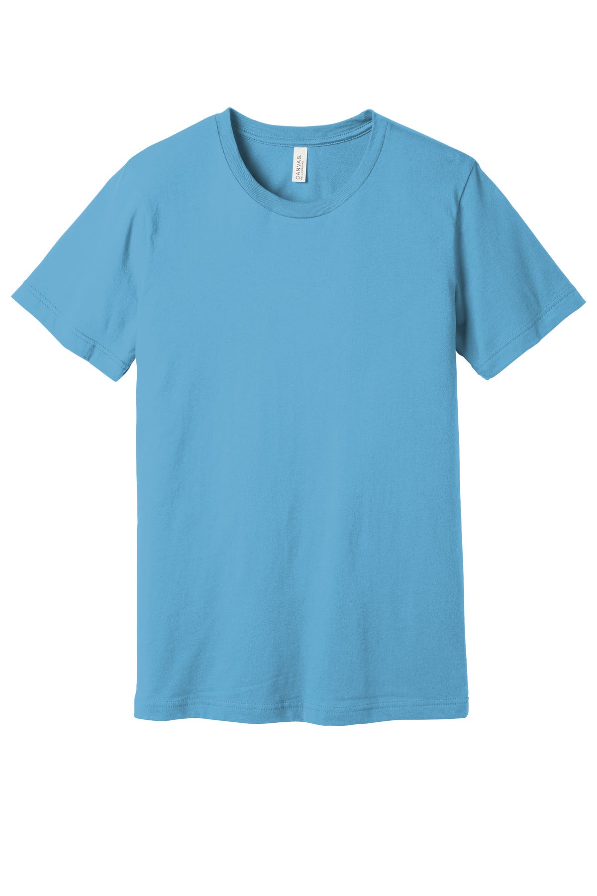 Front View of Ocean Blue BELLA+CANVAS Unisex Jersey Short Sleeve Tee. BC3001