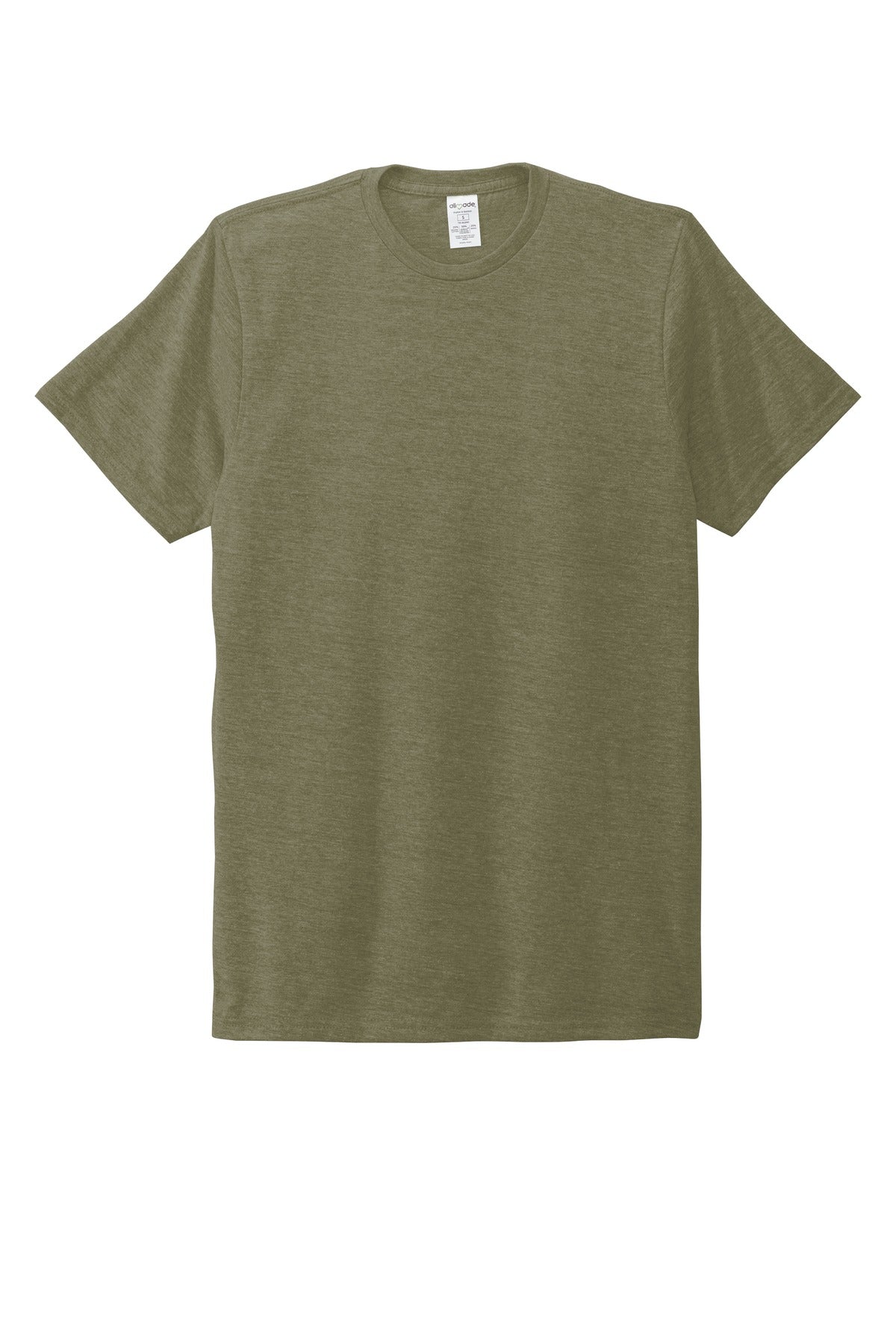 Front View of Olive You Grn Allmade Unisex Tri-Blend Tee AL2004