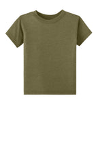 Front View of OliveTB BELLA+CANVAS Toddler Triblend Short Sleeve Tee BC3413T