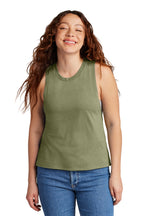 Front View of OliveYouGn Allmade Women's Tri-Blend Muscle Tank AL2020