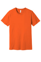 Front View of Orange BELLA+CANVAS Unisex Jersey Short Sleeve Tee. BC3001