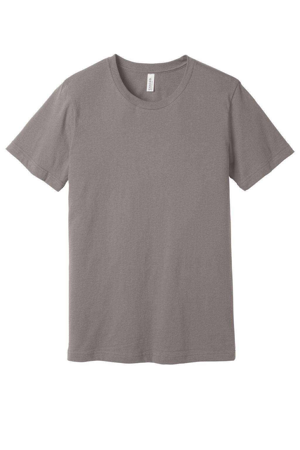 Front View of Pebble Brown BELLA+CANVAS Unisex Jersey Short Sleeve Tee. BC3001