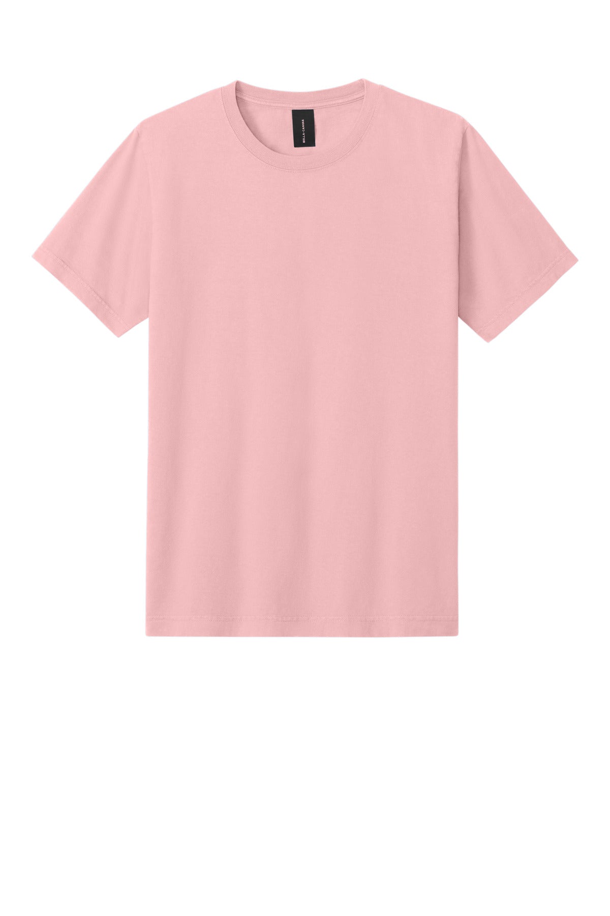 Front View of Pink BELLA+CANVAS Unisex Heavyweight Garment-Dyed Tee BC4810GD
