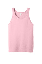 Front View of Pink BELLA+CANVAS Unisex Jersey Tank. BC3480