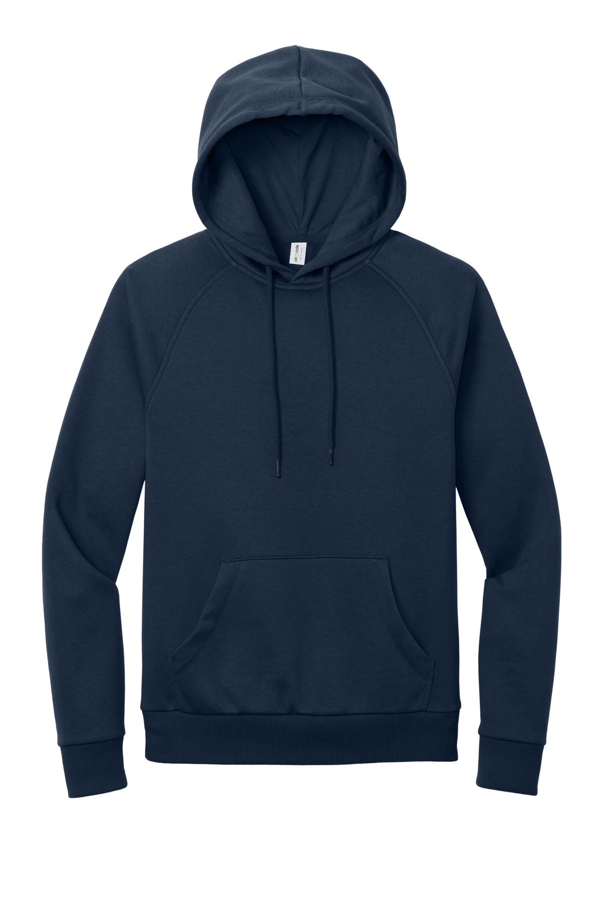 Front View of RebelBlue Allmade Unisex Organic CVC Fleece Pullover Hoodie AL5000