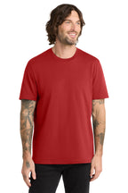Front View of RevlutnRed Allmade Unisex Organic Cotton Tee. AL2100
