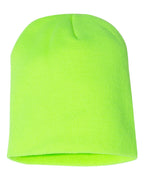 Front View of Safety Green 8 1/2" Beanie - 1500KC