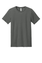 Front View of SAsphBlend BELLA+CANVAS Unisex Heather CVC Short Sleeve Tee. BC3001CVC