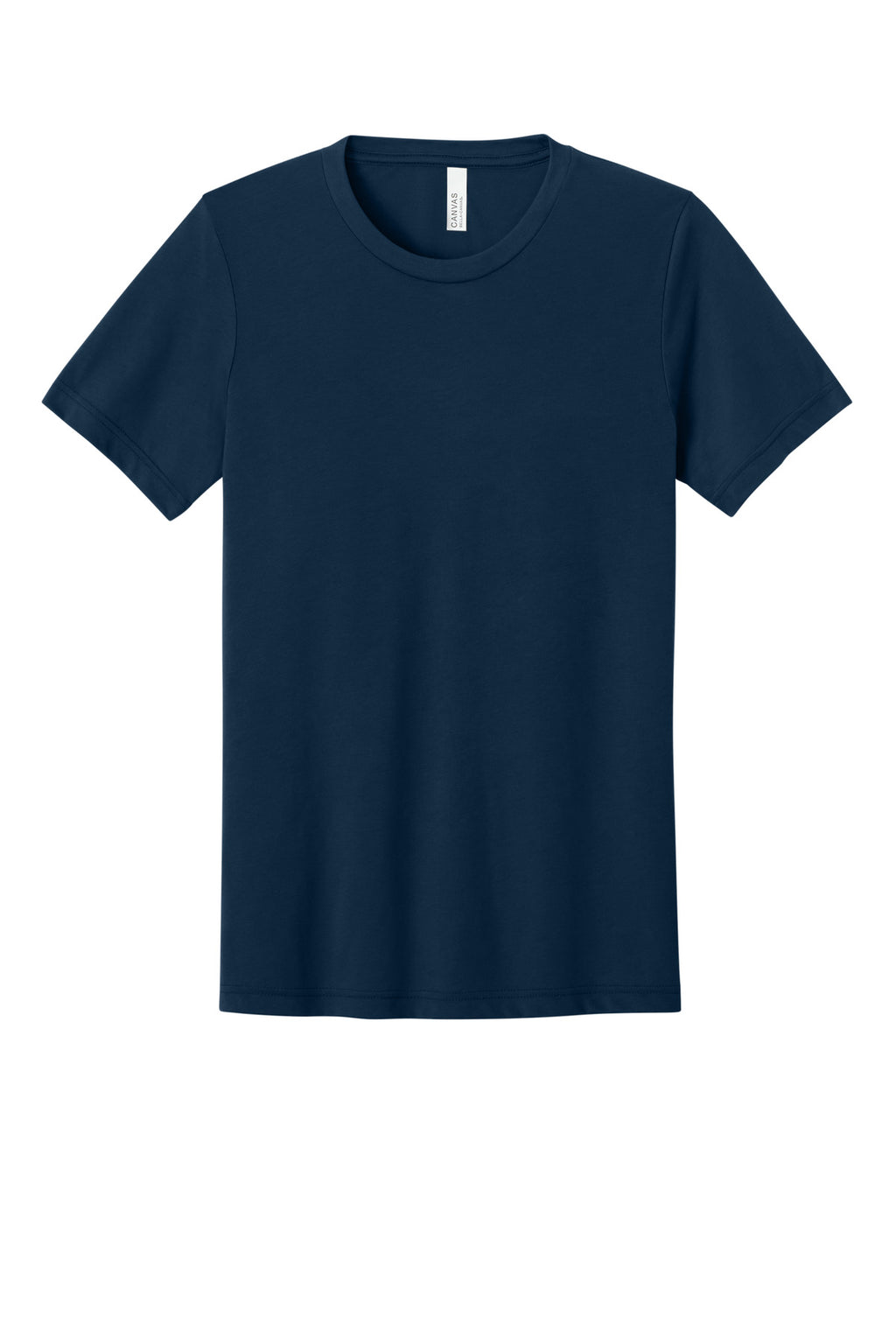 Front View of Sld Navy TB BELLA+CANVAS Unisex Triblend Short Sleeve Tee. BC3413
