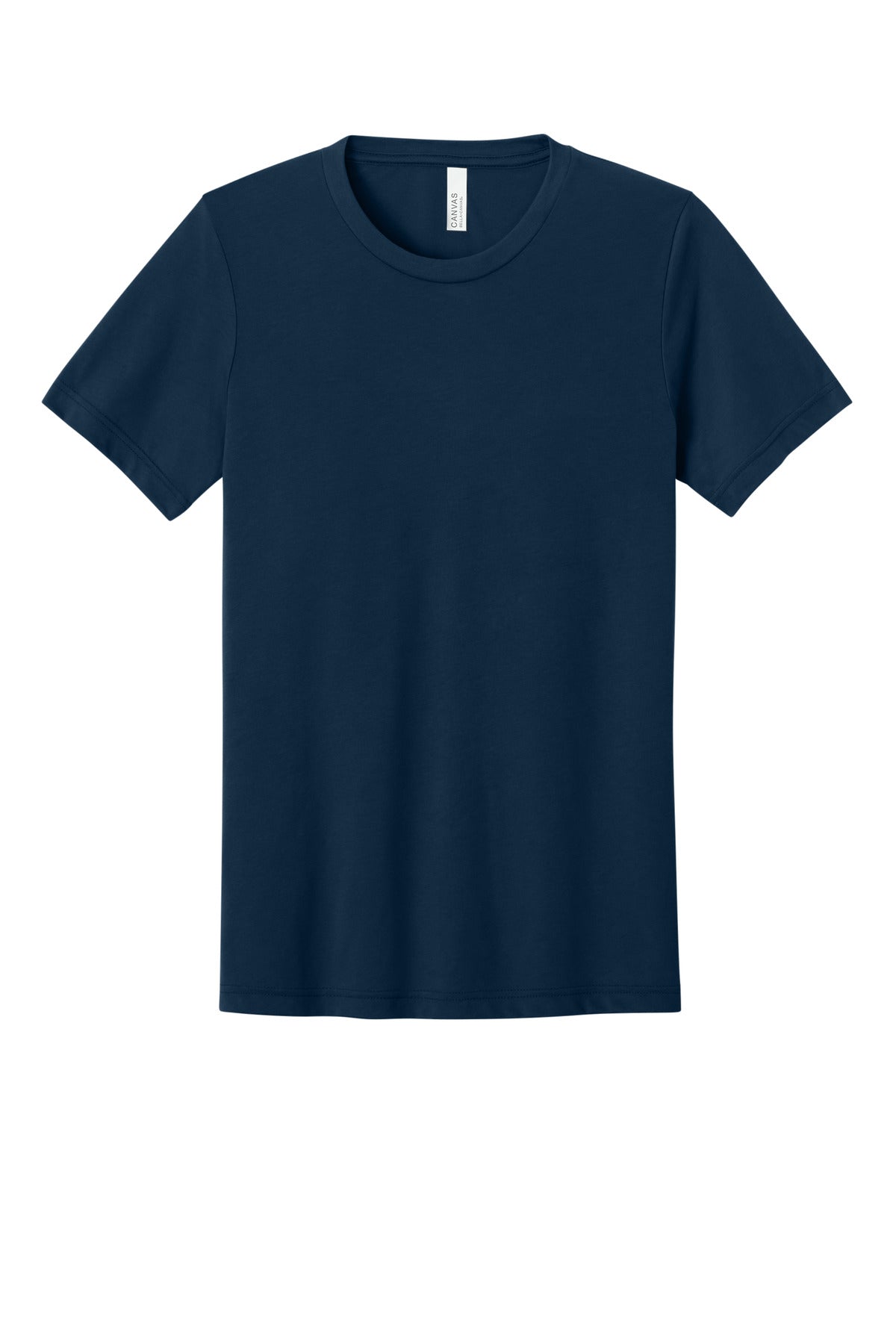 Front View of Sld Navy TB BELLA+CANVAS Unisex Triblend Short Sleeve Tee. BC3413