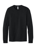 Front View of SldBkBlend BELLA+CANVAS Unisex Heather CVC Long Sleeve Tee BC3501CVC