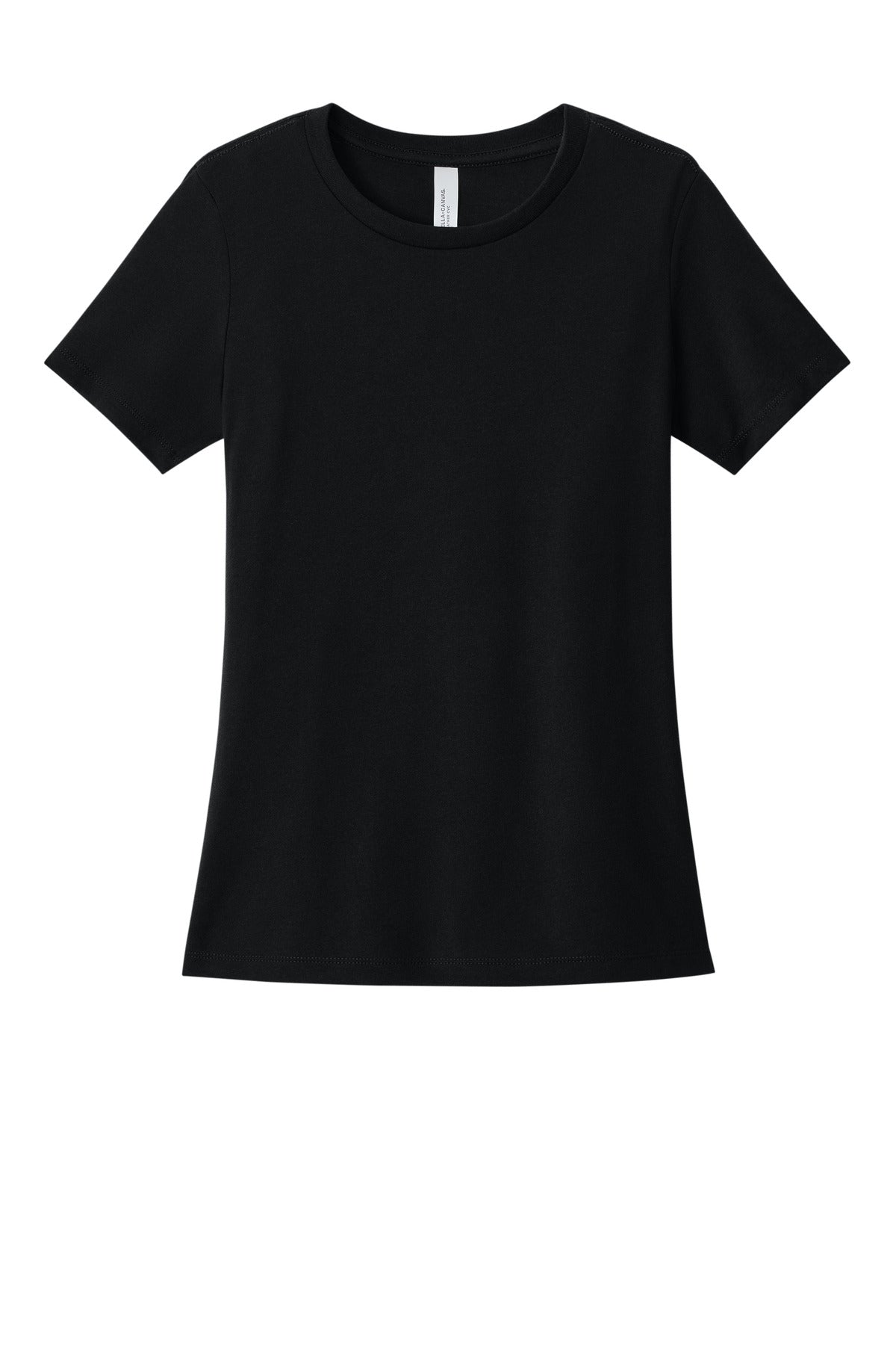 Front View of SldBkBlend BELLA+CANVAS Women's Relaxed CVC Tee BC6400CVC