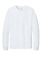 Front View of SldWhBlend BELLA+CANVAS Unisex Heather CVC Long Sleeve Tee BC3501CVC