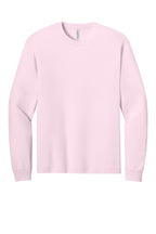Front View of SoftPink BELLA+CANVAS Unisex 6-Ounce Heavyweight Long Sleeve Tee BC3511