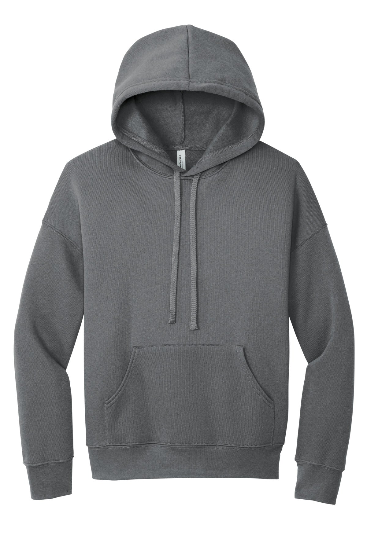 Front View of Storm BELLA+CANVAS Unisex Sponge Fleece Pullover DTM Hoodie. BC3729