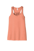 Front View of Sunset BELLA+CANVAS Women's Flowy Racerback Tank. BC8800