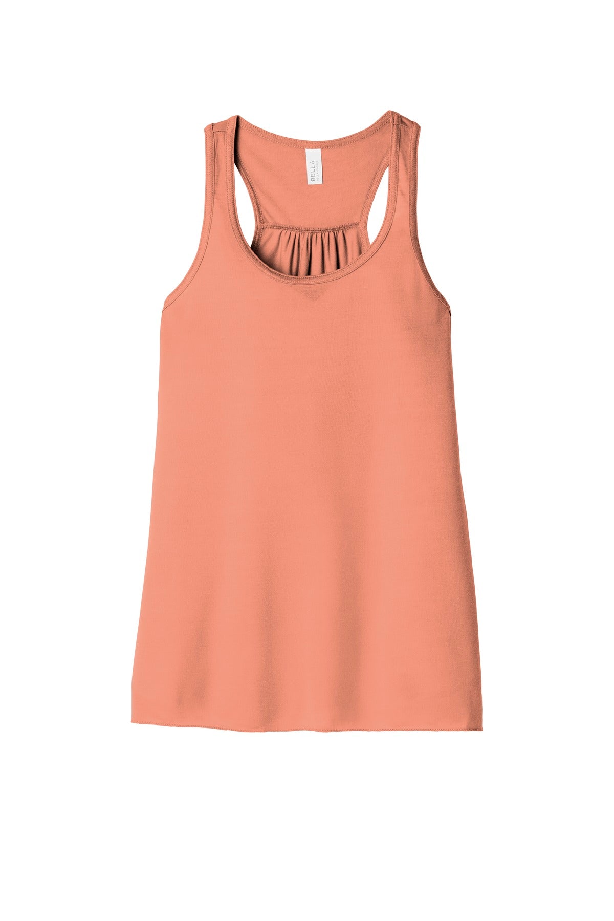 Front View of Sunset BELLA+CANVAS Women's Flowy Racerback Tank. BC8800