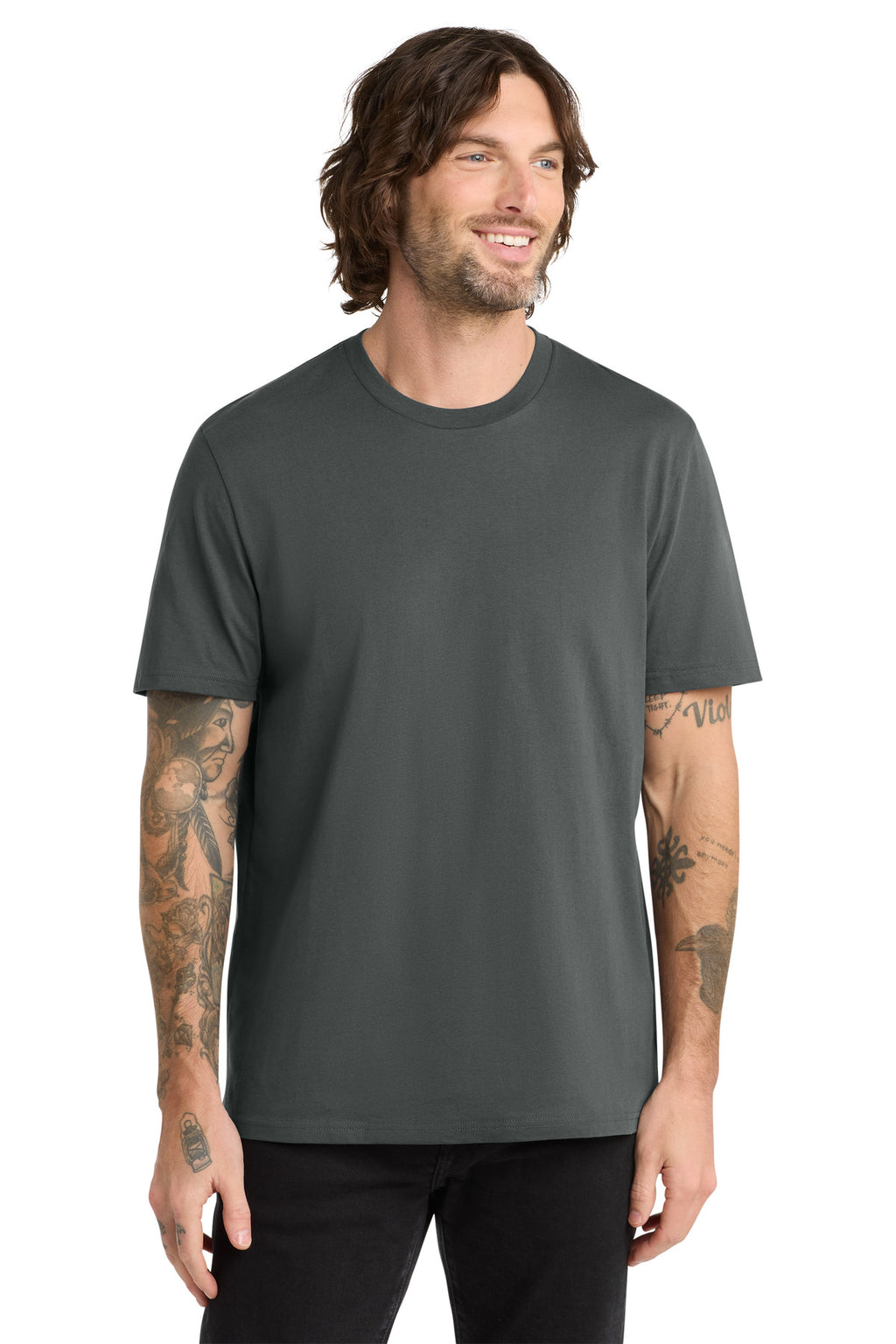Front View of Teraingrey Allmade Unisex Organic Cotton Tee. AL2100