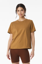 Front View of Toast BELLA+CANVAS Women's 6-Ounce Heavyweight Tee BC6110