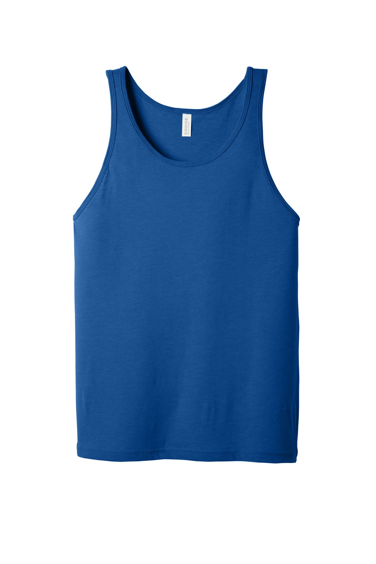 Front View of TrueRoyal BELLA+CANVAS Unisex Jersey Tank. BC3480