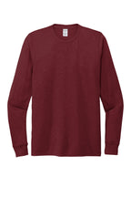 Front View of Vino Red Allmade Unisex Tri-Blend Long Sleeve Tee AL6004
