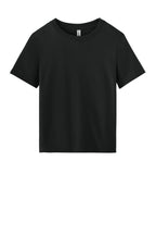 Front View of VtgBlack BELLA+CANVAS Women's 6-Ounce Heavyweight Tee BC6110