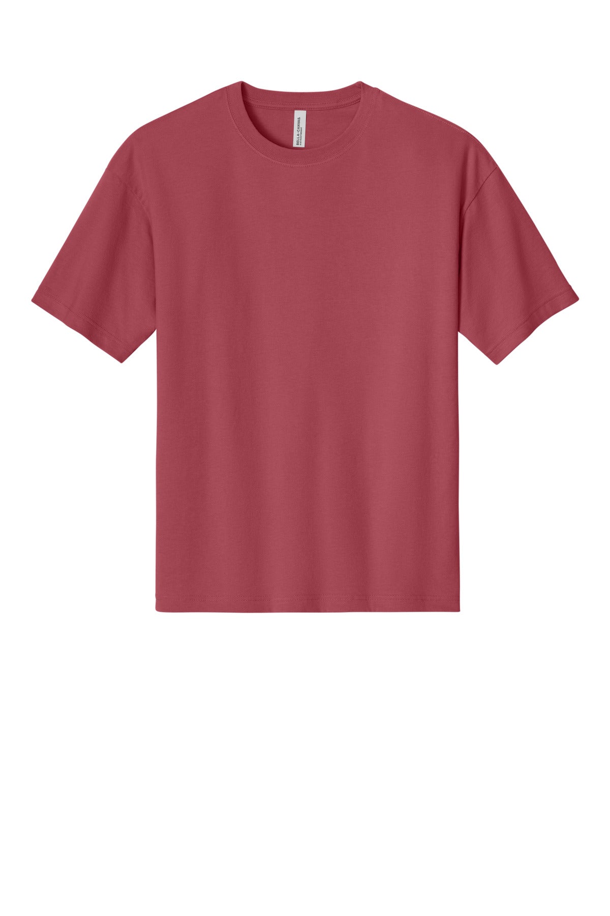 Front View of VtgRed BELLA+CANVAS Unisex 6-Ounce Heavyweight Tee BC3010