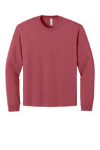 Front View of VtgRed BELLA+CANVAS Unisex 7.5-Ounce Heavyweight Long Sleeve Tee BC4651