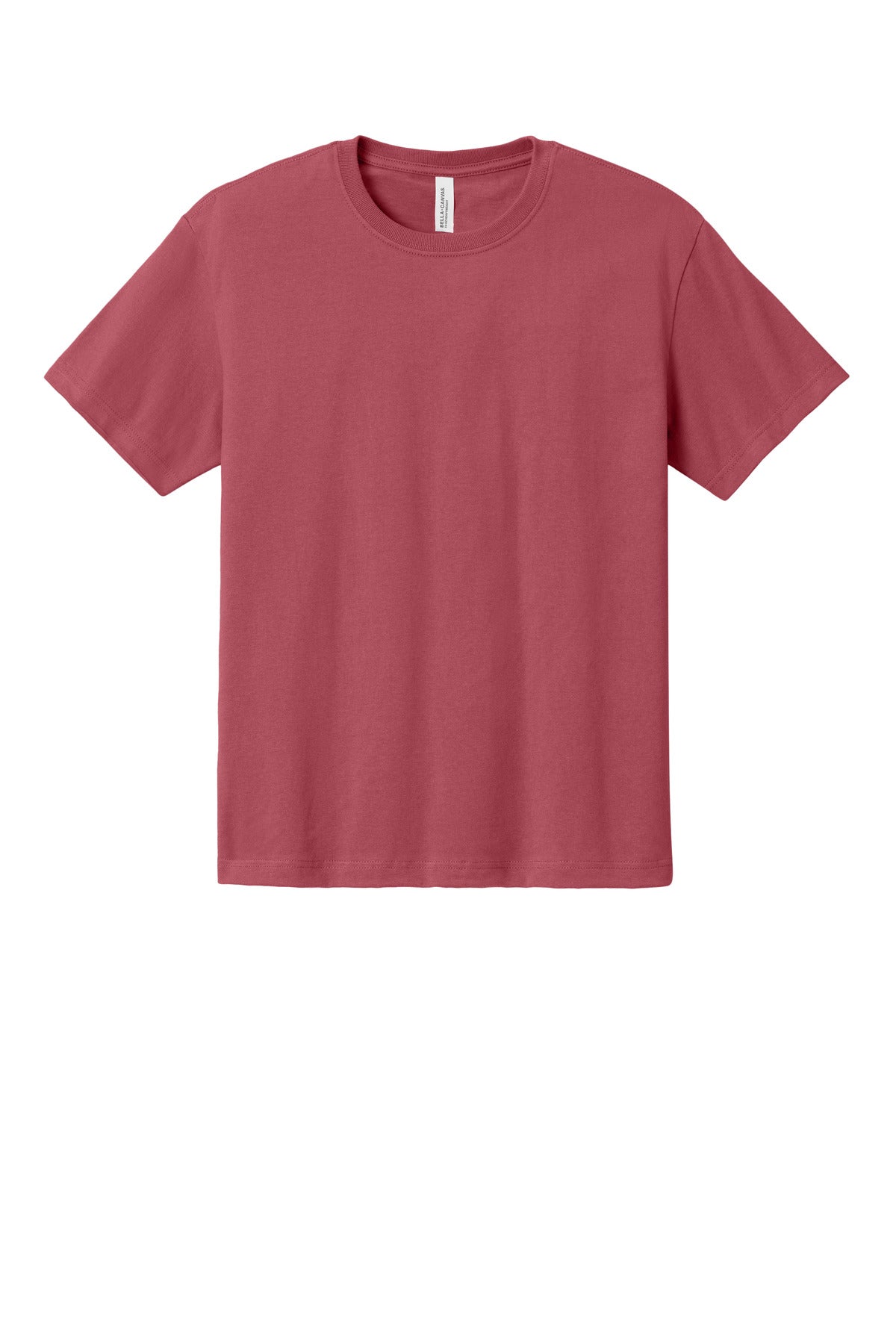 Front View of VtgRed BELLA+CANVAS Unisex 7.5-Ounce Heavyweight Tee BC4610