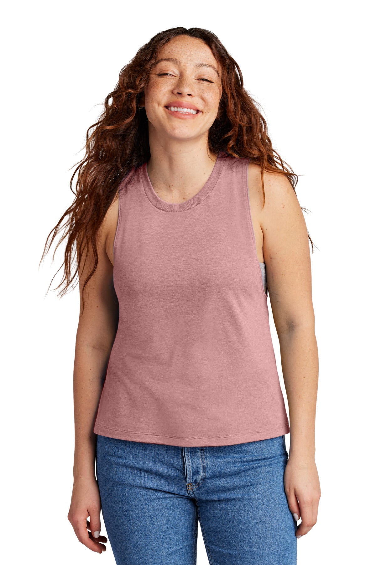 Front View of VtgRose Allmade Women's Tri-Blend Muscle Tank AL2020