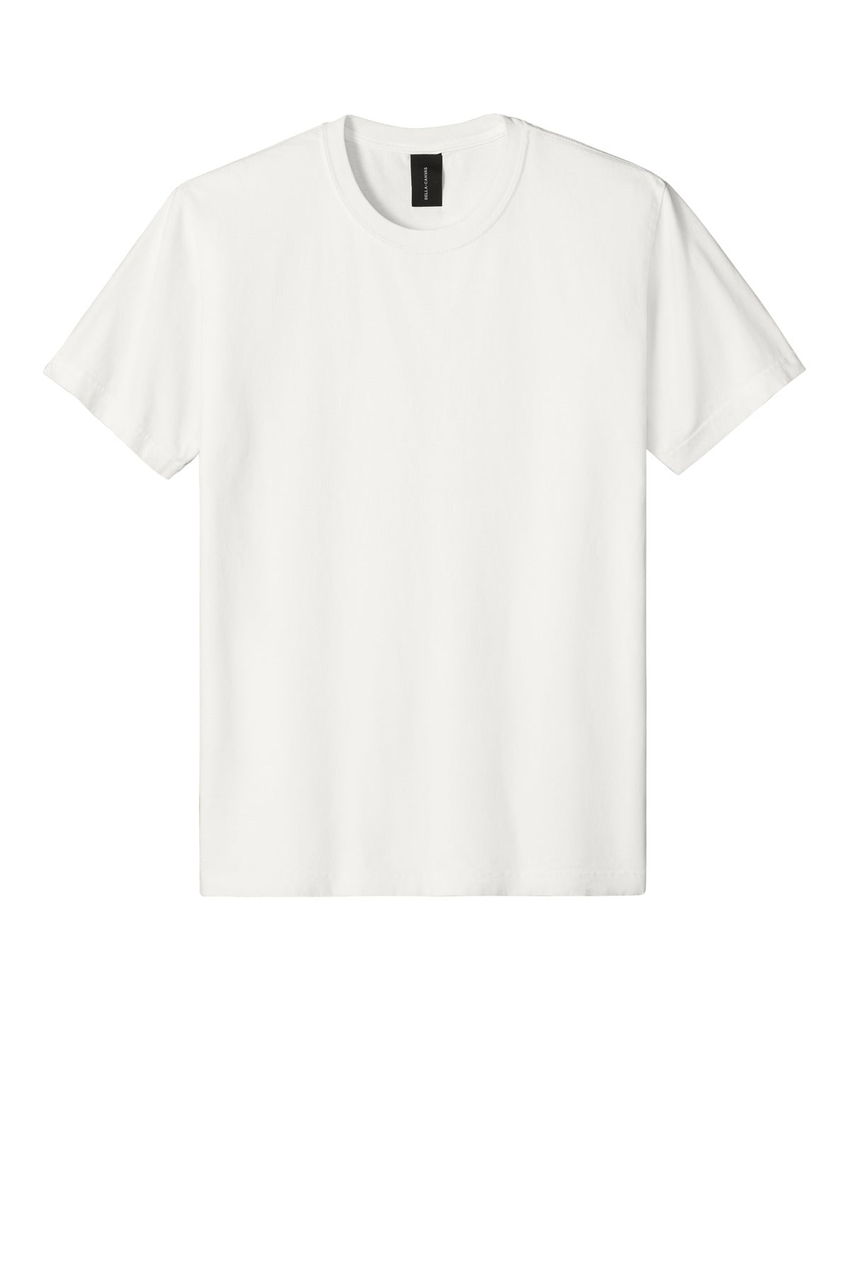 Front View of VtgWhite BELLA+CANVAS Unisex Heavyweight Garment-Dyed Tee BC4810GD