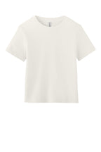 Front View of VtgWhite BELLA+CANVAS Women's 6-Ounce Heavyweight Tee BC6110