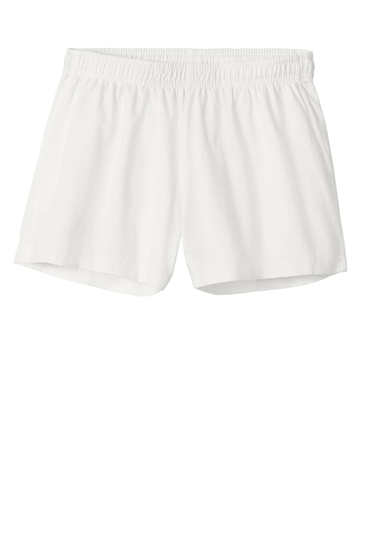 Front View of VtgWhite BELLA+CANVAS Women's Heavyweight Garment-Dyed Short BC6824GD